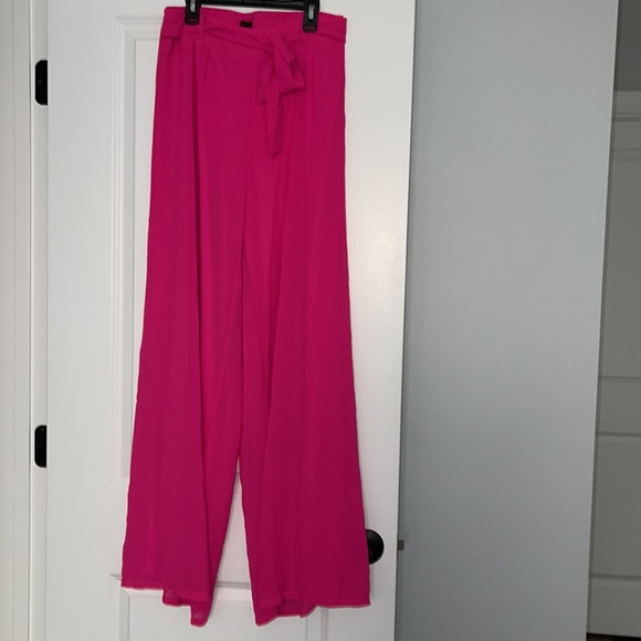 Pink Lily Pants - Pink Lily Wide Leg Pants, Size Large, NEW with Tags, Pink